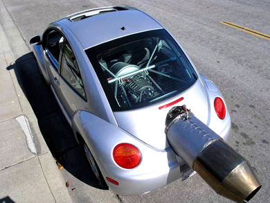 coccinelle avec moteur d'avion